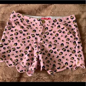 Women's Buttercut Leopard-print Shorts In Pink Blossom Seeing Spots